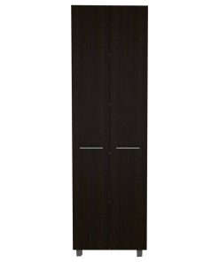 Thea Black Pantry Cabinet