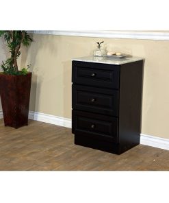 20 in Marble top cabinet-dark mahogany