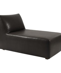 HOWARD ELLIOTT AVANTI Lounge Chair Black Polyurethane Faux Leather