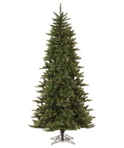 Vickerman Camdon Fir Slim Tree, 9.5', Clear Lights