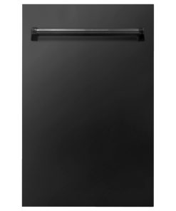 18 " Top Control Dishwasher, Black Stainless Steel With Traditional Handle