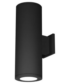 WAC Lighting LED Wall Light, Straight Up and Down Beam, 3000K, Black, 6"