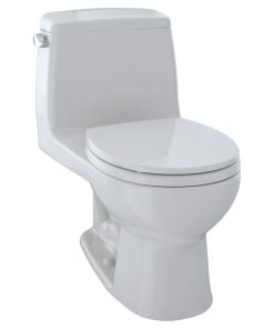 Toto Eco UltraMax 1-Piece Round Bowl 1.28 GPF Toilet, Colonial White