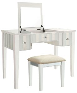 Wooden Vanity Set, White