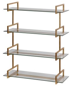 Uttermost Auley Wall Shelf, Gold, 31.5"x39.5"