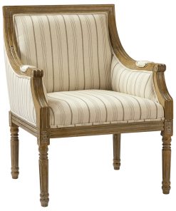 38.2" Farmhouse Style Armchair, Taupe