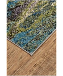 Weave & Wander Omari Contemporary Oil Slick Rug, Aura, 8'x11'