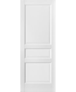 3-Panel Slab Barn Door 32 x 80|Lucia 31 Matte White|Wood Kitchen Pantry Shaker