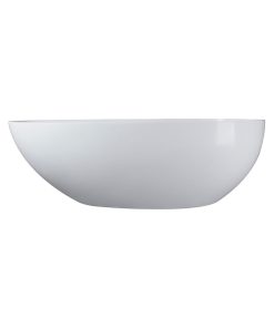 Vanity Art Solid Surface Resin Stone Freestanding Bathtub, Glossy White, 59 in.
