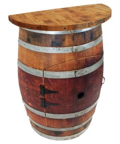 Wine Barrel Wall Wine Bar, Wine Barrel Stave Top