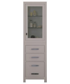 The Madison Collection Linen Cabinet, White