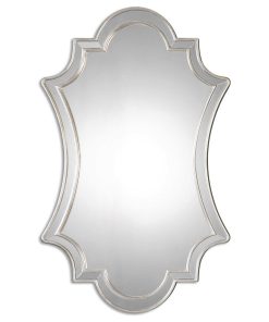 Uttermost Elara Mirror | Antiqued Silver Arched Wall Mirror