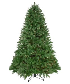6.5' Pre-Lit Full Sierra Noble Fir Artificial Christmas Tree Clear Lights