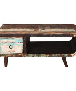 1950? Retro Reclaimed Wood TV Console Media Cabinet