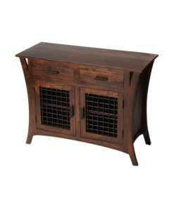 Storage Cabinet Industrial Open Basket Doors Modern Expressions