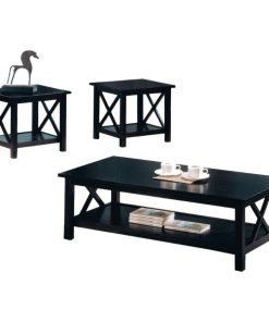 3 Piece Occasional Table Set, Dark Merlot