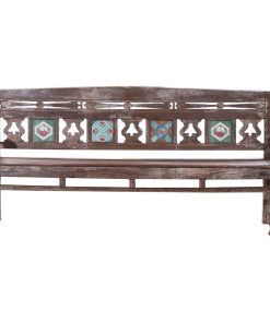 Vernal Handcrafted Rustic Reclaimed Wood Colonial Bench