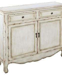 2-Drawer 2-Door Cupboard, Weathered White