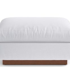Taylor Plush Ottoman, Stone