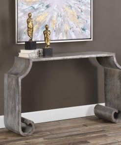 Uttermost Agathon Stone Gray Console Table