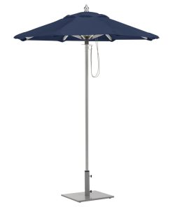 6' Octagon Sunbrella Market Umbrella, Navy Blue