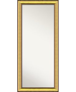 Wall Mirror, Vegas Burnished Gold Wood, 25x55