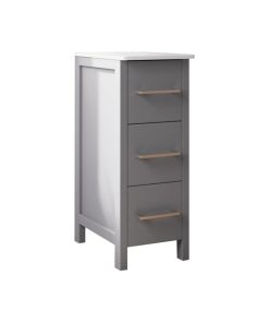 Vanity Art Vanity Cabinet, 12", Gray