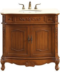 36" Single Bathroom Vanity Set, Brown