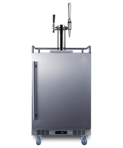 Summit SBC682CMTWIN 24"W 5.6 Cu. Ft. - Stainless Steel