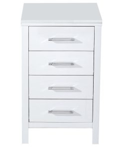 18" Side Cabinet in White