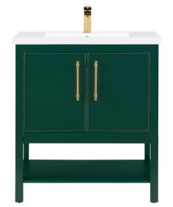 Taylor 30" Bathroom Vanity, Forest Green