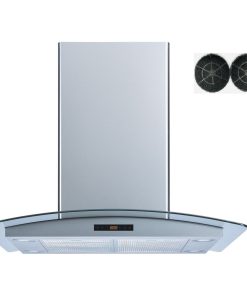 Winflo Convertible Island Range Hood, Charcoal Filter, 475 CFM, 36"