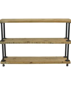 Urban Barn Wood Shelving Unit Shelf, Reclaimed Wood, 12x48x35, Antique Oak