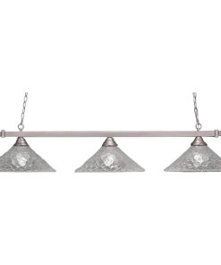 Toltec Lighting 803-BN-411 Billiard - Three Light Island