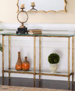Uttermost Elenio Glass Console Table