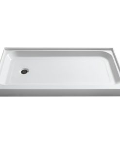 Tier 32 x 60 " Left Drain Single Threshold Shower Base, White
