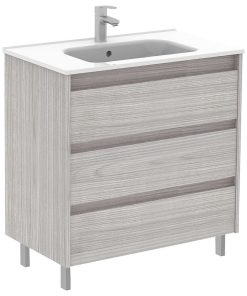 Unit 40" Sansa 3 Drawers, Sandy Grey