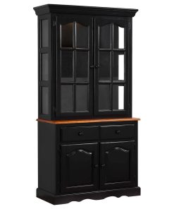 Sunset Trading Black Cherry Keepsake Buffet And Lighted Hutch DLU-19-BH-BCH