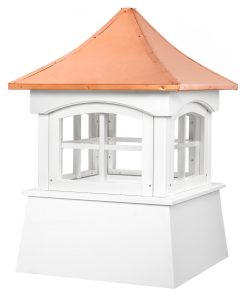 Windsor Vinyl Cupola With Copper Roof, 18"x27"