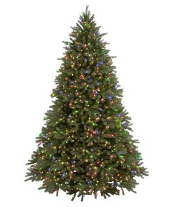 7 1/2' Feel-Real Jersey Fraser Fir Hinged Tree With 1250-Light Multi
