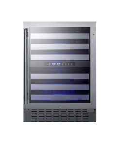 Summit SWC532BLBIST 24"W 46 Bottle Capacity Wine Cooler - Stainless Steel