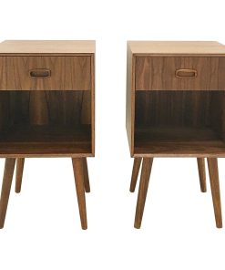 Walnut Nightstands Single Drawer