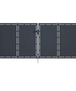 Vidaxl Garden Gate Steel 118.1"x49.2" Anthracite