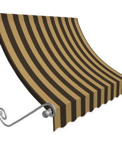 6' Charleston Window/Entry Awning, Brown/Tan