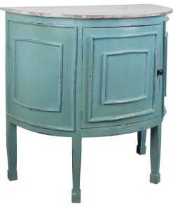 Sunset Trading Cottage Half Round Cabinet CC-CHE090TLD-BBLW