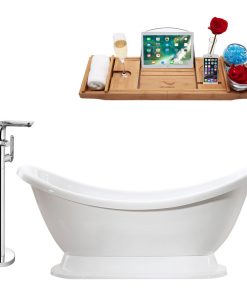 Tub, Faucet and Tray Set Streamline 69" Freestanding MH2380-120