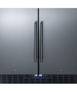 Summit FFRF36 36"W 5.8 Cu. Ft. Capacity Side-By-Side - Stainless Steel / Black