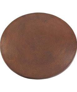 30" Round Hammered Copper Table Top