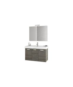 40" Gray Oak Bathroom Vanity Set
