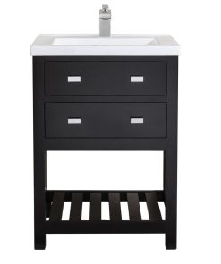 24" Single Vanity With Drawer, Espresso